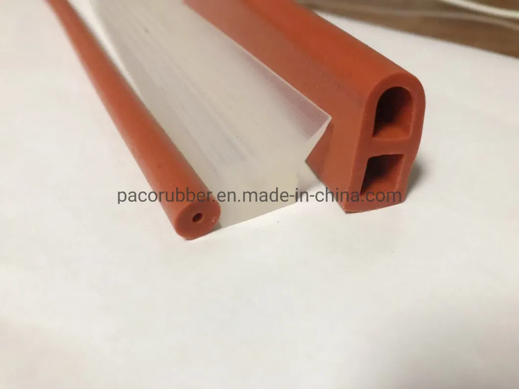 Extruded Silicone Rubber Sealing Strip Gasket Seals for Oven Door Seal